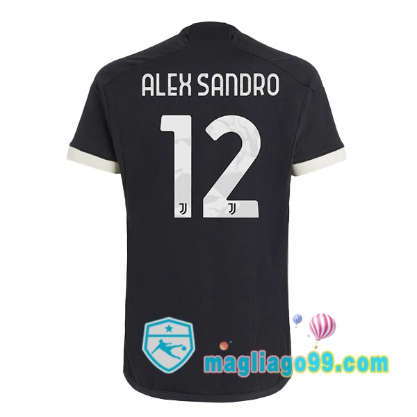 Magliago - Passione Maglie Thai Affidabili Basso Costo Online Shop | Maglia Juventus (ALEX SANDRO 12) Juventus Terza Nero 2023/2024