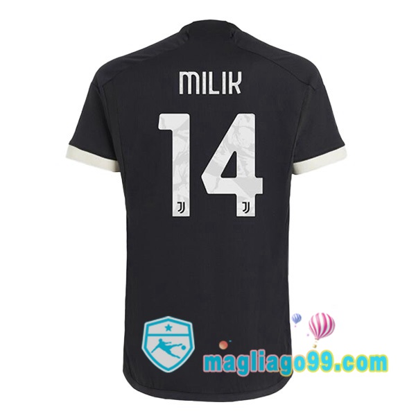 Magliago - Passione Maglie Thai Affidabili Basso Costo Online Shop | Maglia Juventus (MILIK 14) Juventus Terza Nero 2023/2024