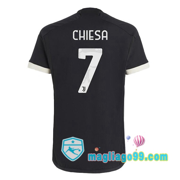 Magliago - Passione Maglie Thai Affidabili Basso Costo Online Shop | Maglia Juventus (CHIESA 7) Juventus Terza Nero 2023/2024