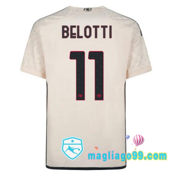 Magliago - Passione Maglie Thai Affidabili Basso Costo Online Shop | Maglia AS Roma (BELOTTI 11) Seconda Giallo 2023/2024