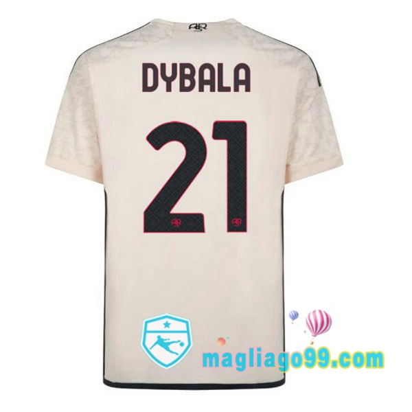 Magliago - Passione Maglie Thai Affidabili Basso Costo Online Shop | Maglia AS Roma (DYBALA 21) Seconda Giallo 2023/2024