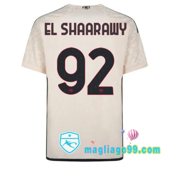 Magliago - Passione Maglie Thai Affidabili Basso Costo Online Shop | Maglia AS Roma (EL SHAARAWY 92) Seconda Giallo 2023/2024