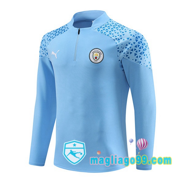 Magliago - Passione Maglie Thai Affidabili Basso Costo Online Shop | Felpa Calcio Manchester City Blu 2023/2024