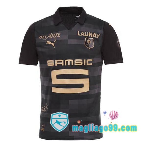 Magliago - Passione Maglie Thai Affidabili Basso Costo Online Shop | Maglia Stade Rennais Terza Nero 2023/2024