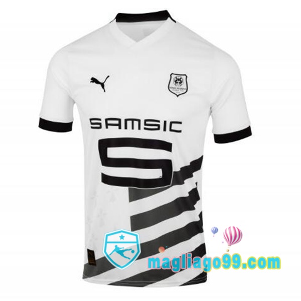 Magliago - Passione Maglie Thai Affidabili Basso Costo Online Shop | Maglia Stade Rennais Seconda Bianco 2023/2024