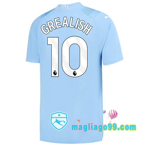 Magliago - Passione Maglie Thai Affidabili Basso Costo Online Shop | Maglia Manchester City (Jack Grealish 10) Prima Blu 2023/2024