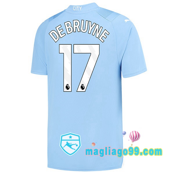 Magliago - Passione Maglie Thai Affidabili Basso Costo Online Shop | Maglia Manchester City (Kevin De Bruyne 17) Prima Blu 2023/2024