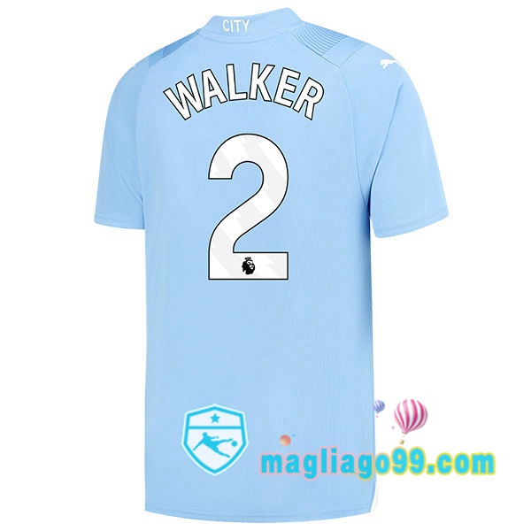 Magliago - Passione Maglie Thai Affidabili Basso Costo Online Shop | Maglia Manchester City (Kyle Walker 2) Prima Blu 2023/2024
