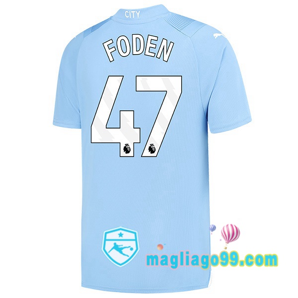 Magliago - Passione Maglie Thai Affidabili Basso Costo Online Shop | Maglia Manchester City (Phil Foden 47) Prima Blu 2023/2024