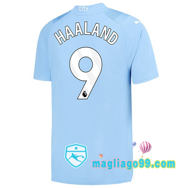 Magliago - Passione Maglie Thai Affidabili Basso Costo Online Shop | Maglia Manchester City (Erling Haaland 9) Prima Blu 2023/2024