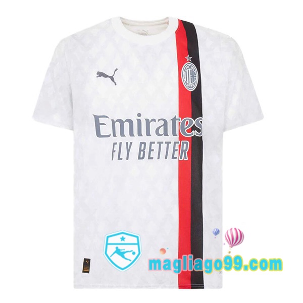 Magliago - Passione Maglie Thai Affidabili Basso Costo Online Shop | Maglia AC Milan Seconda Bianco 2023/2024