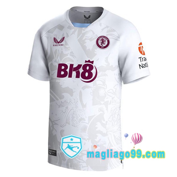 Magliago - Passione Maglie Thai Affidabili Basso Costo Online Shop | Maglia Aston Villa Seconda Bianco 2023/2024