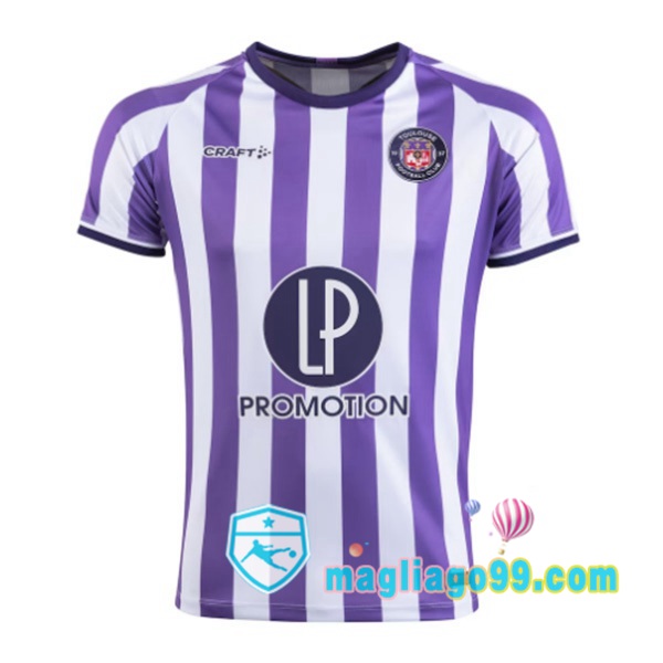 Magliago - Passione Maglie Thai Affidabili Basso Costo Online Shop | Maglia Toulouse Prima Porpora Bianco 2023/2024
