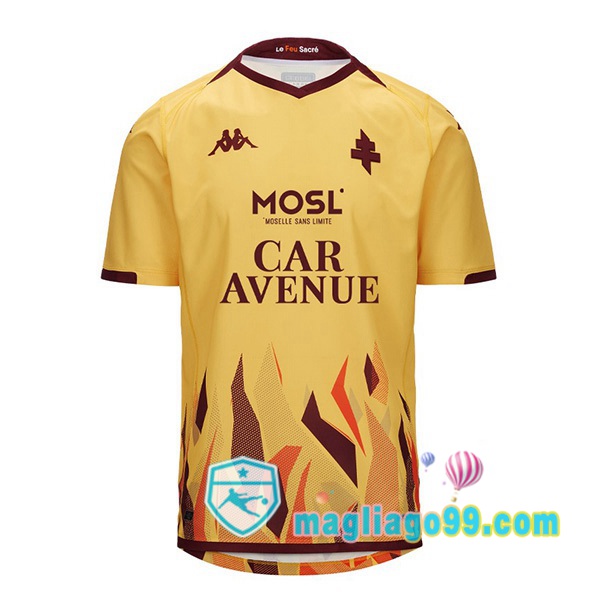 Magliago - Passione Maglie Thai Affidabili Basso Costo Online Shop | Maglia FC Metz Seconda Giallo 2023/2024