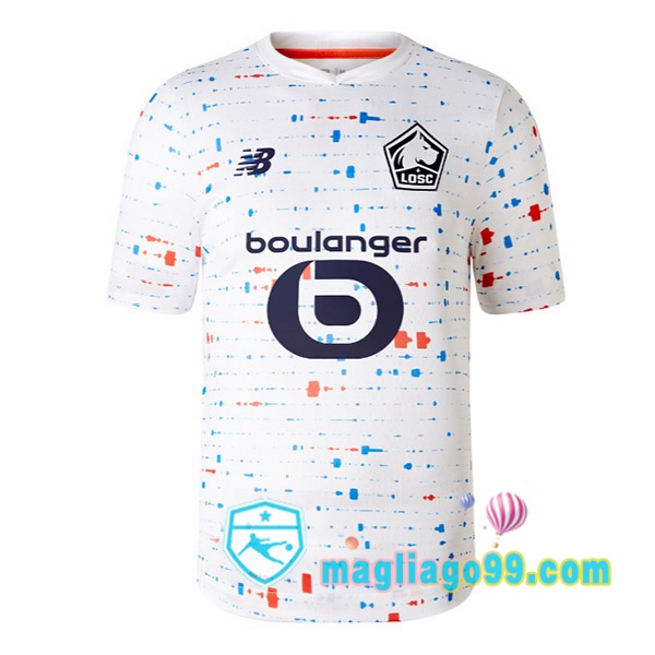 Magliago - Passione Maglie Thai Affidabili Basso Costo Online Shop | Maglia Lille OSC Seconda Bianco 2023/2024