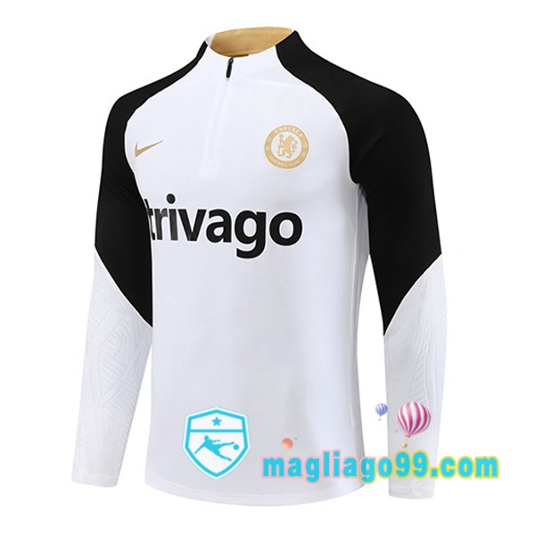 Magliago - Passione Maglie Thai Affidabili Basso Costo Online Shop | Felpa Calcio FC Chelsea Bianco 2023/2024