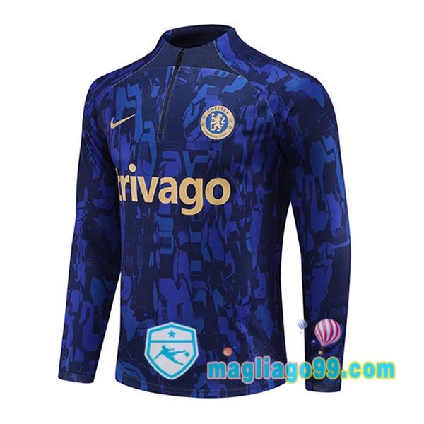 Magliago - Passione Maglie Thai Affidabili Basso Costo Online Shop | Felpa Calcio FC Chelsea Blu 2023/2024