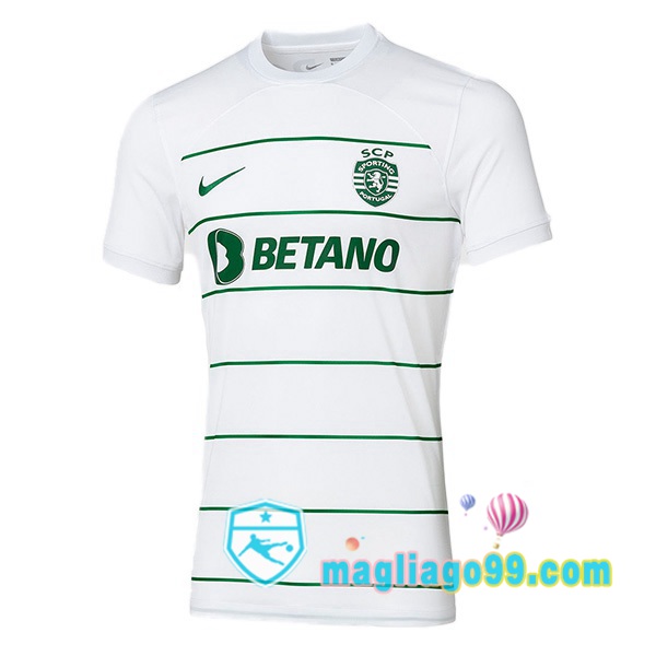 Magliago - Passione Maglie Thai Affidabili Basso Costo Online Shop | Maglia Sporting CP Seconda Bianco 2023/2024