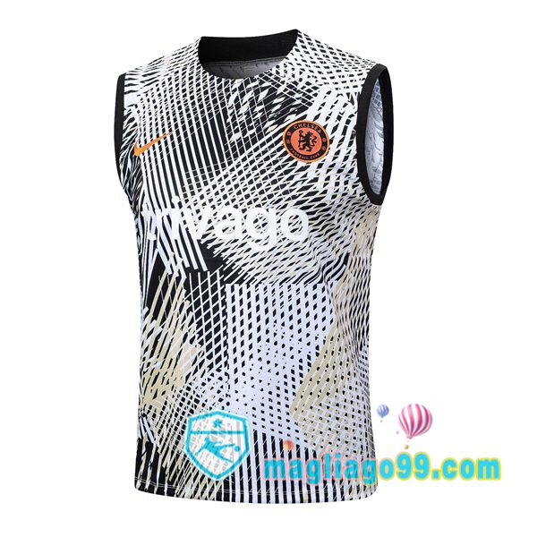 Magliago - Passione Maglie Thai Affidabili Basso Costo Online Shop | Gilet Calcio FC Chelsea Nero Bianco 2023/2024