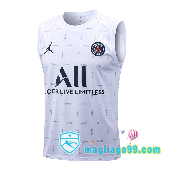Magliago - Passione Maglie Thai Affidabili Basso Costo Online Shop | Gilet Calcio Paris PSG Bianco 2023/2024