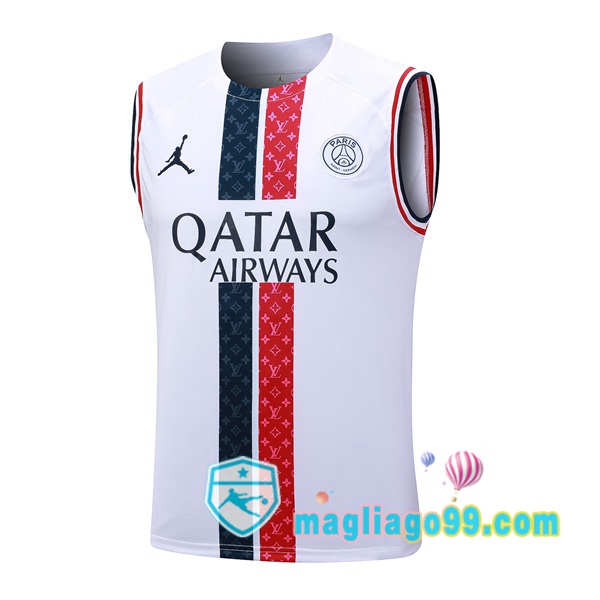 Magliago - Passione Maglie Thai Affidabili Basso Costo Online Shop | Gilet Calcio Paris PSG Bianco 2023/2024