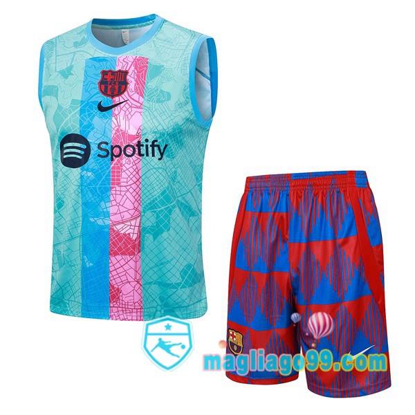 Magliago - Passione Maglie Thai Affidabili Basso Costo Online Shop | Gilet Calcio FC Barcellona + Shorts Verde 2023/2024