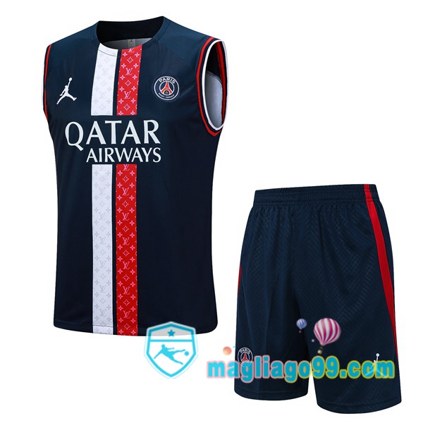Magliago - Passione Maglie Thai Affidabili Basso Costo Online Shop | Gilet Calcio Paris PSG + Shorts Blu Royal 2023/2024