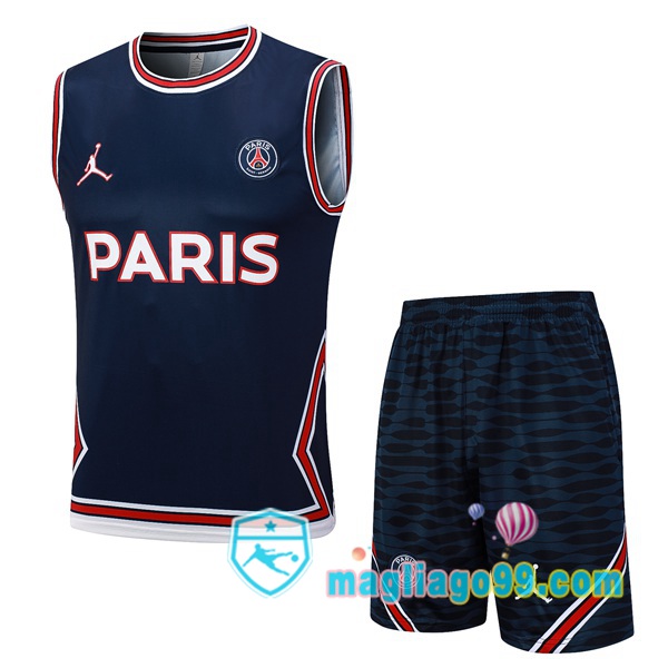 Magliago - Passione Maglie Thai Affidabili Basso Costo Online Shop | Gilet Calcio Paris PSG + Shorts Blu Royal 2023/2024