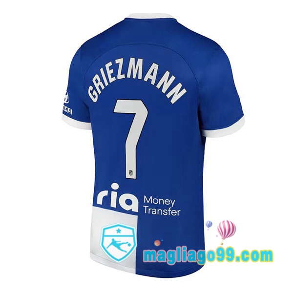 Magliago - Passione Maglie Thai Affidabili Basso Costo Online Shop | Maglia Atletico Madrid (Griezmann 7) Seconda Blu 2023/2024