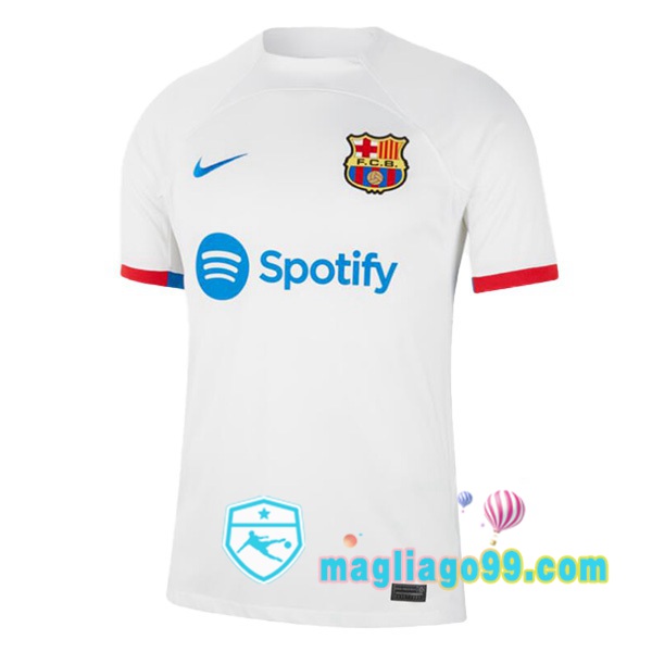 Magliago - Passione Maglie Thai Affidabili Basso Costo Online Shop | Maglia FC Barcellona Seconda Bianco 2023/2024