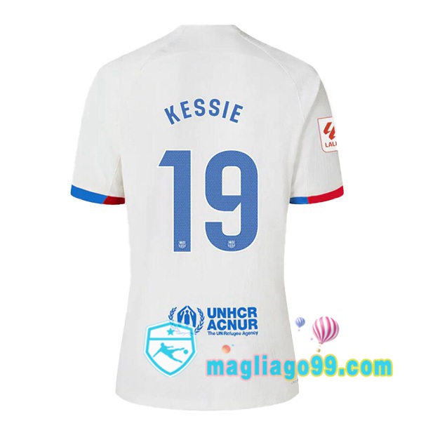 Magliago - Passione Maglie Thai Affidabili Basso Costo Online Shop | Maglia FC Barcellona (KESSIE 19) Seconda Bianco 2023/2024