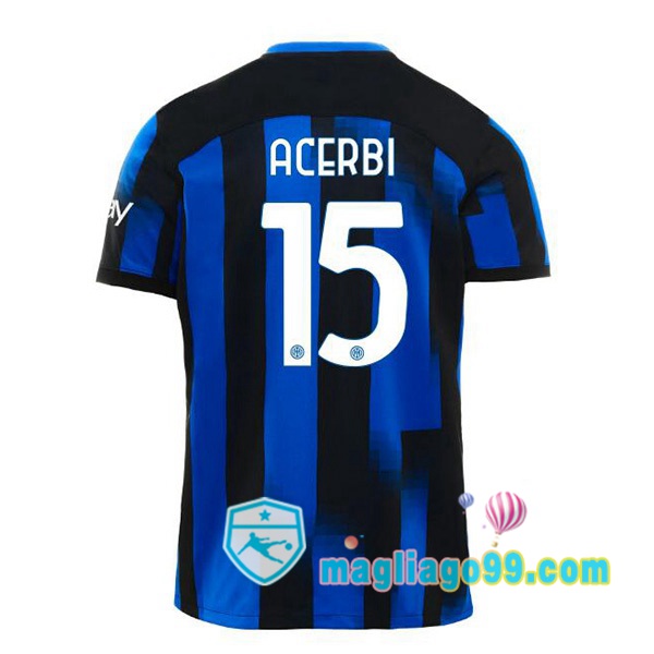 Magliago - Passione Maglie Thai Affidabili Basso Costo Online Shop | Maglia Inter Milan (ACERBI 15) Prima Blu 2023/2024
