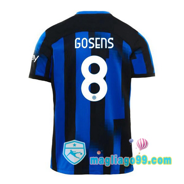 Magliago - Passione Maglie Thai Affidabili Basso Costo Online Shop | Maglia Inter Milan (GOSENS 8) Prima Blu 2023/2024