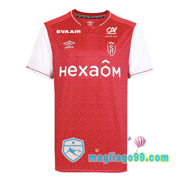 Magliago - Passione Maglie Thai Affidabili Basso Costo Online Shop | Maglia Stade de Reims Prima Rosso 2023/2024