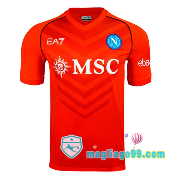 Magliago - Passione Maglie Thai Affidabili Basso Costo Online Shop | Maglia SSC Napoli Portiere Rosso 2023/2024