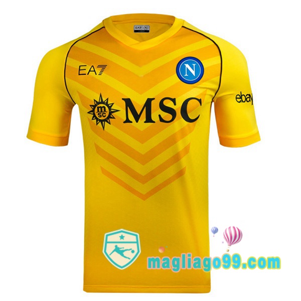 Magliago - Passione Maglie Thai Affidabili Basso Costo Online Shop | Maglia SSC Napoli Portiere Giallo 2023/2024
