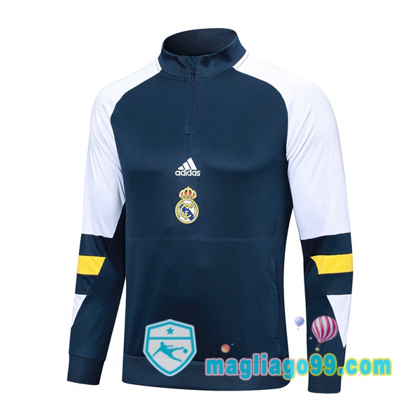 Magliago - Passione Maglie Thai Affidabili Basso Costo Online Shop | Felpa Calcio Real Madrid Blu Royal 2023/2024