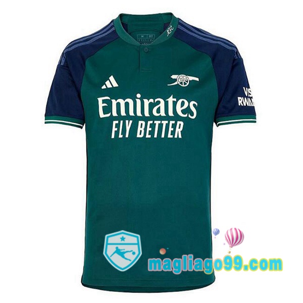 Magliago - Passione Maglie Thai Affidabili Basso Costo Online Shop | Maglia Arsenal Terza Verde 2023/2024