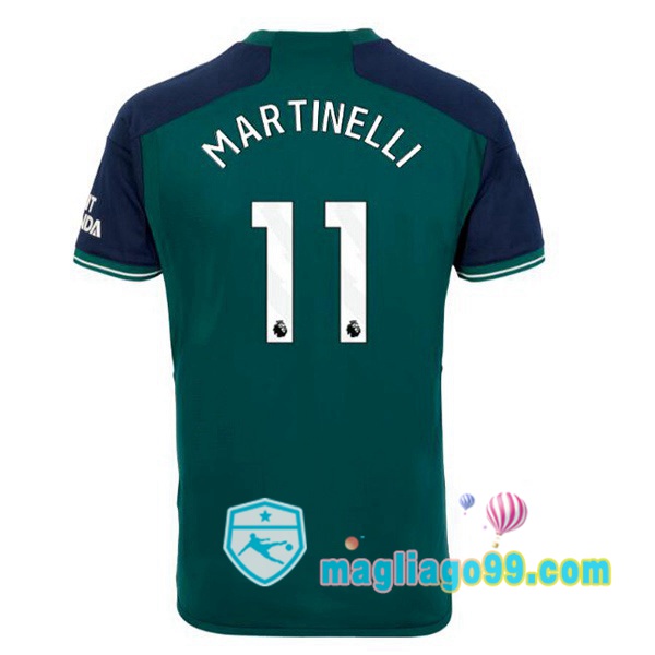 Magliago - Passione Maglie Thai Affidabili Basso Costo Online Shop | Maglia Arsenal (MARTINELLI 11) Terza Verde 2023/2024