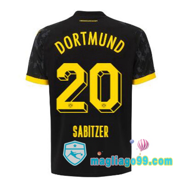 Magliago - Passione Maglie Thai Affidabili Basso Costo Online Shop | Maglia Dortmund BVB (Sabitzer 20) Seconda Nero 2023/2024