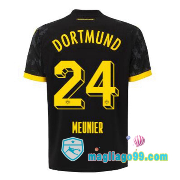 Magliago - Passione Maglie Thai Affidabili Basso Costo Online Shop | Maglia Dortmund BVB (Meunier 24) Seconda Nero 2023/2024