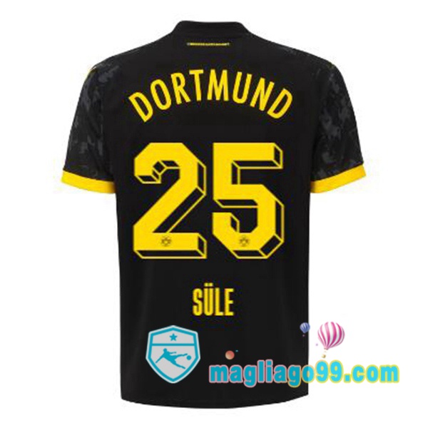 Magliago - Passione Maglie Thai Affidabili Basso Costo Online Shop | Maglia Dortmund BVB (Süle 25) Seconda Nero 2023/2024