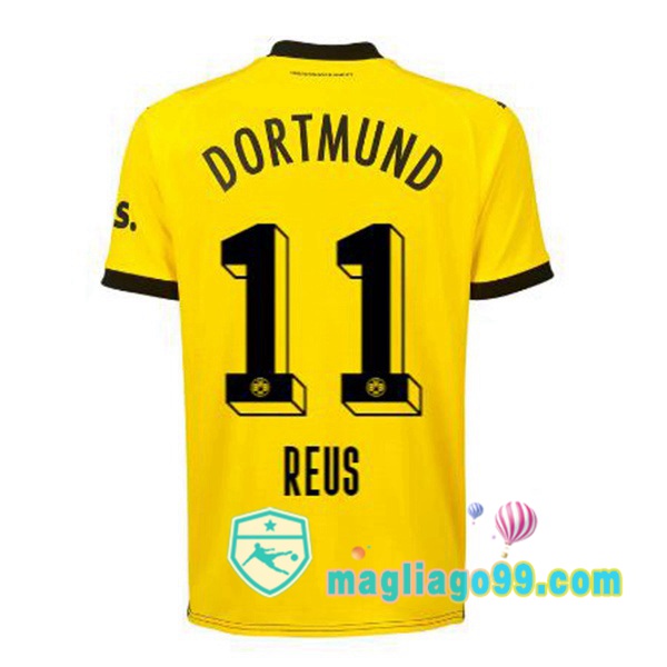 Magliago - Passione Maglie Thai Affidabili Basso Costo Online Shop | Maglia Dortmund BVB (Reus 11) Prima Giallo Nero 2023/2024