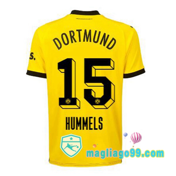 Magliago - Passione Maglie Thai Affidabili Basso Costo Online Shop | Maglia Dortmund BVB (Hummels 15) Prima Giallo Nero 2023/2024