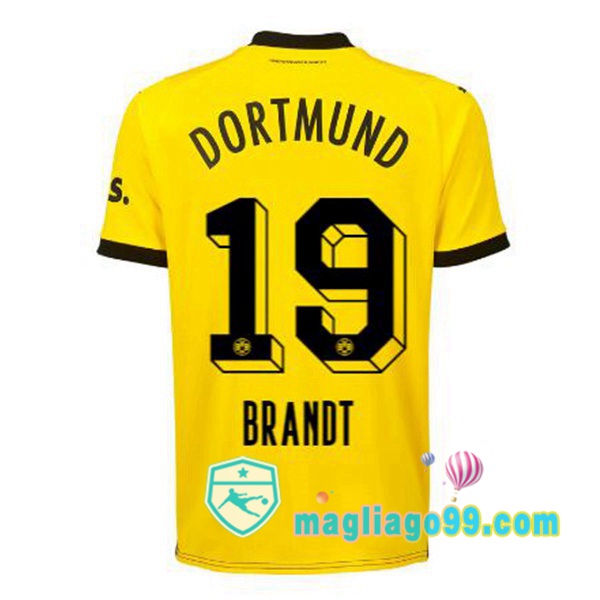 Magliago - Passione Maglie Thai Affidabili Basso Costo Online Shop | Maglia Dortmund BVB (Brandt 19) Prima Giallo Nero 2023/2024