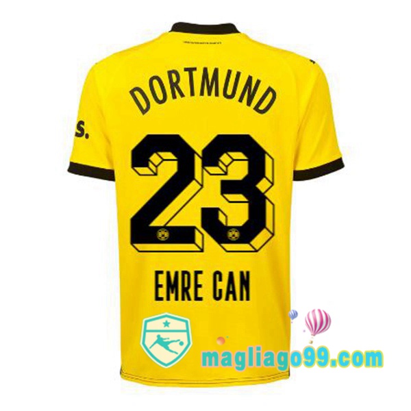 Magliago - Passione Maglie Thai Affidabili Basso Costo Online Shop | Maglia Dortmund BVB (Emre Can 23) Prima Giallo Nero 2023/2024