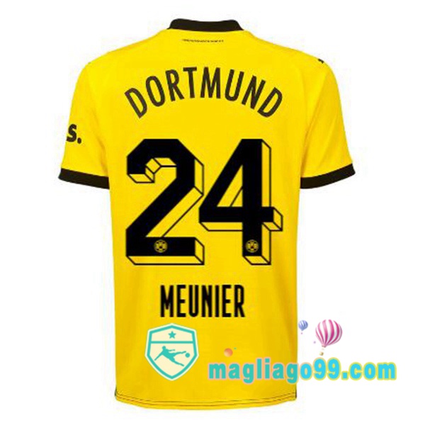 Magliago - Passione Maglie Thai Affidabili Basso Costo Online Shop | Maglia Dortmund BVB (Meunier 24) Prima Giallo Nero 2023/2024