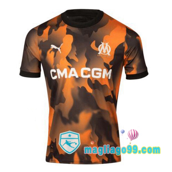Magliago - Passione Maglie Thai Affidabili Basso Costo Online Shop | Maglia Marsiglia OM Terza Nero Giallo 2023/2024