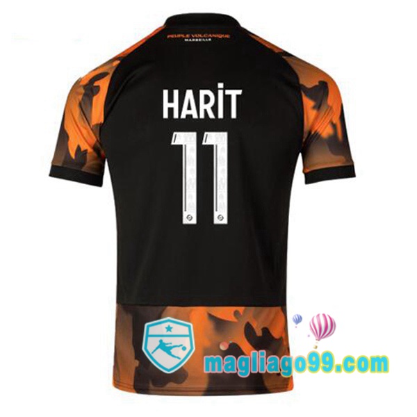 Magliago - Passione Maglie Thai Affidabili Basso Costo Online Shop | Maglia Marsiglia OM (HARIT 11) Terza Nero Giallo 2023/2024