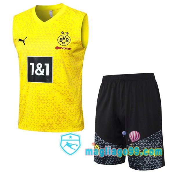 Magliago - Passione Maglie Thai Affidabili Basso Costo Online Shop | Gilet Calcio Dortmund BVB + Shorts Giallo 2023/2024